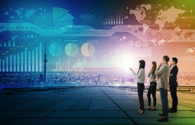 Smart city and engineering concept.