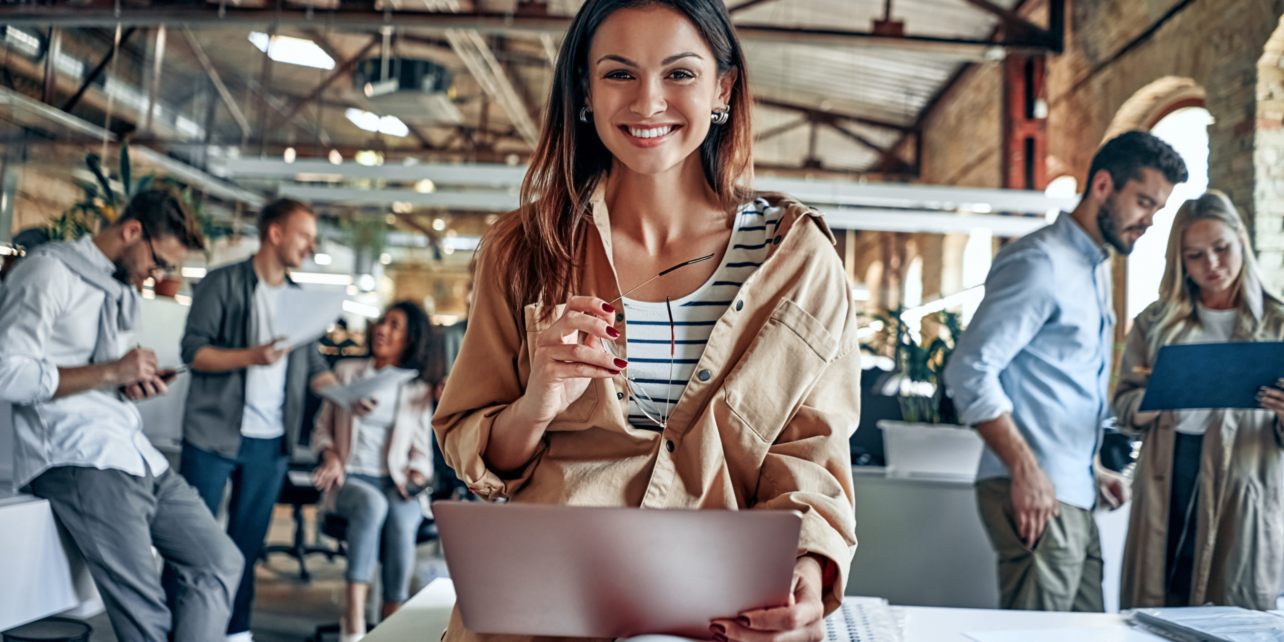 Young business people in office People and Project Success