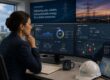 utility leader examining data